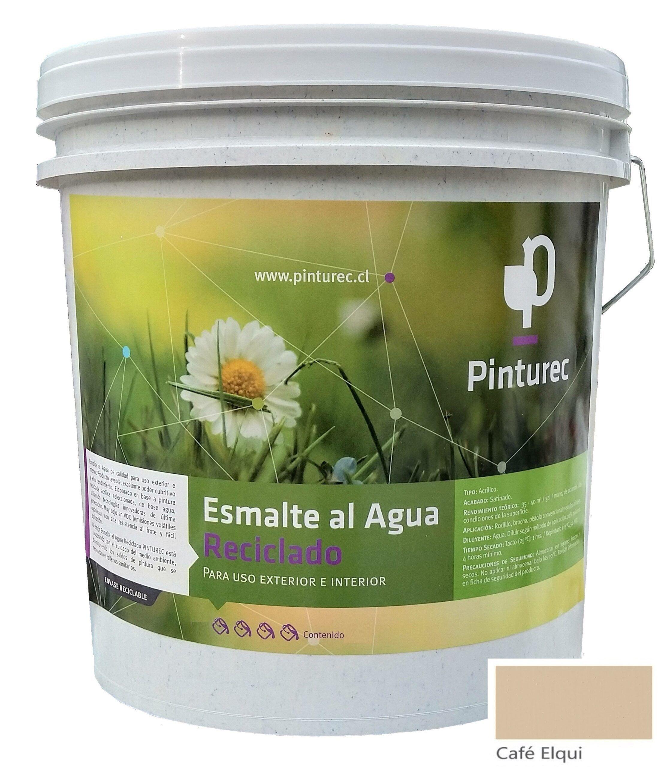Esmalte al Agua Pinturec Satinado Cafe Elqui 4G-0