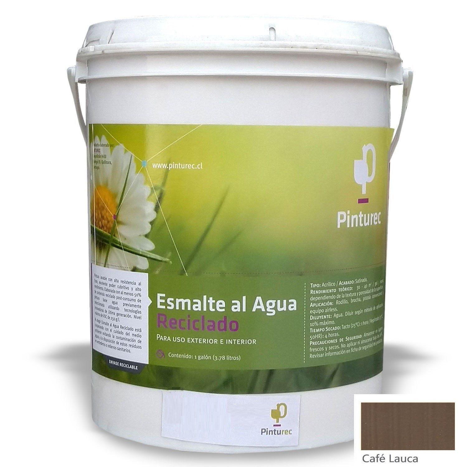 Esmalte al Agua Pinturec Satinado Cafe Lauca 1G-0