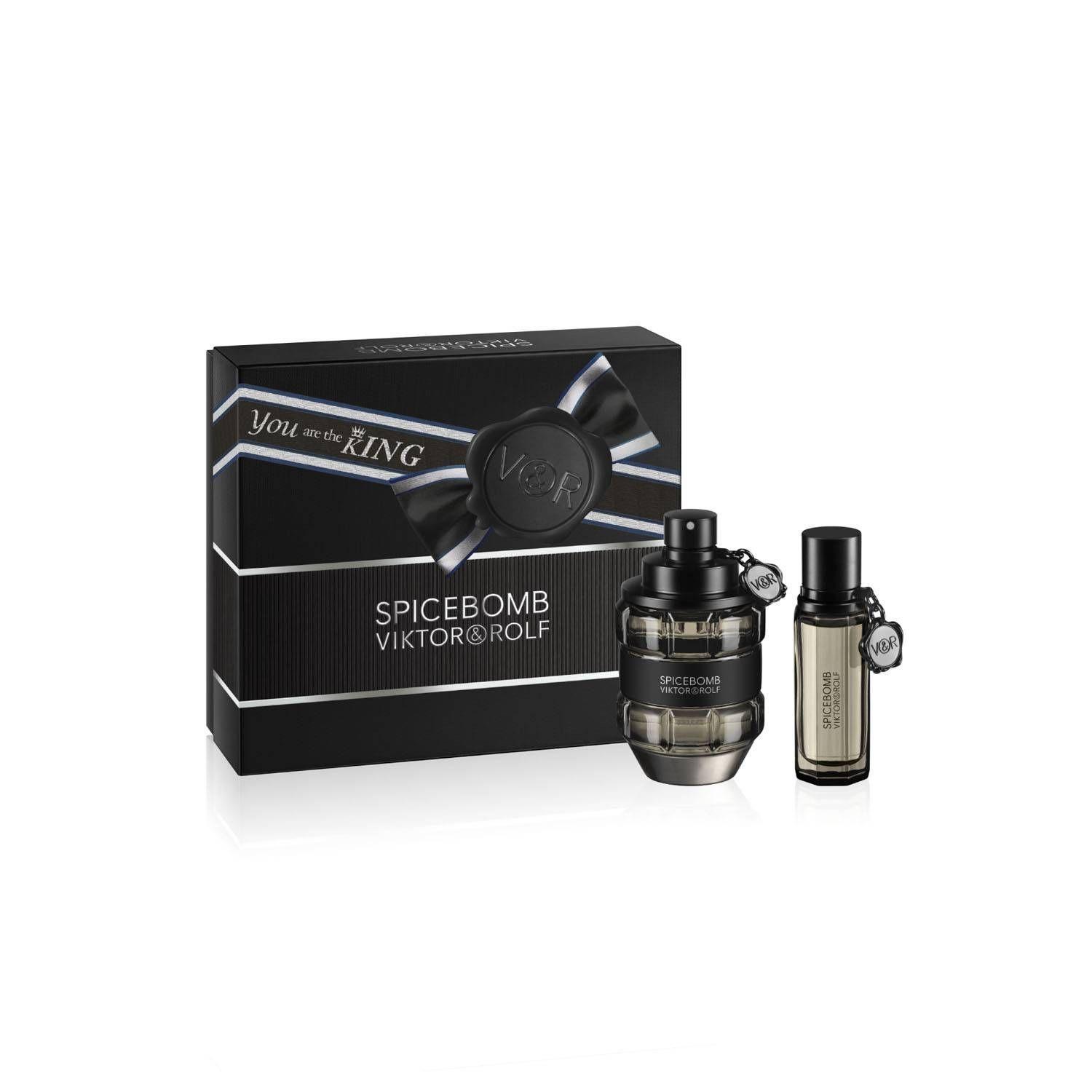 Perfume Spicebomb 90 Ml mas 20 Ml Edt SET Victor & Rolf -0