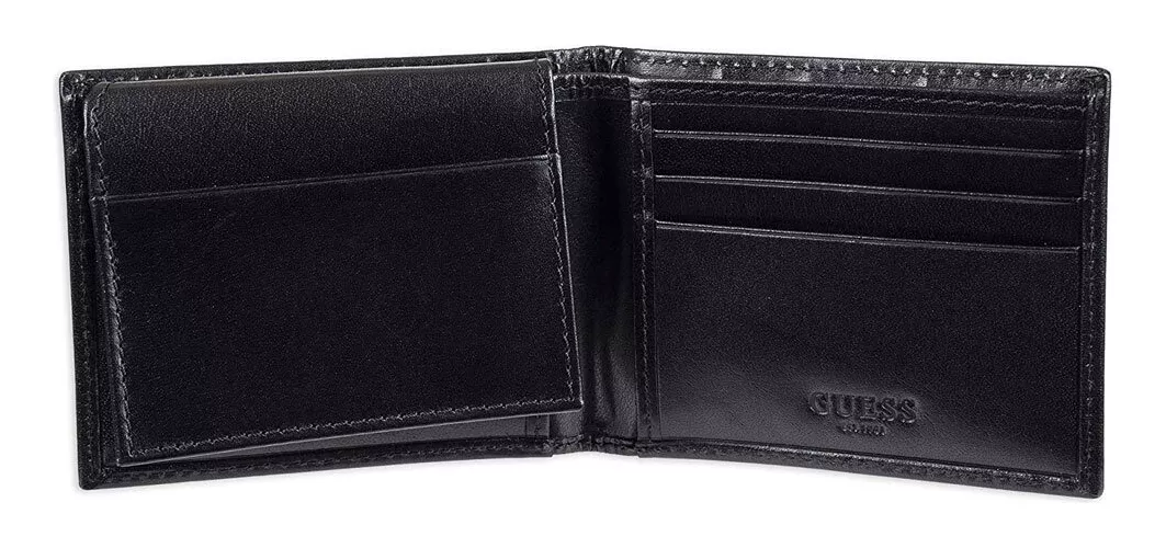 Billetera Guess Masculina Black Urban Moderno -0