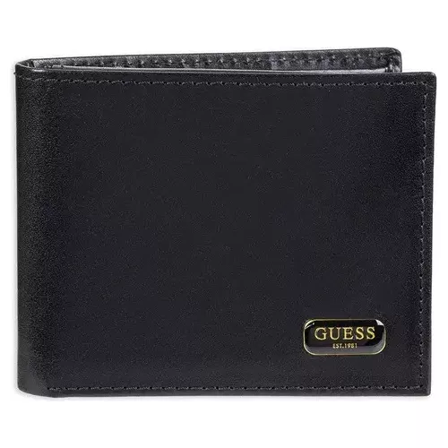 Billetera Guess Masculina Black Urban Moderno -1