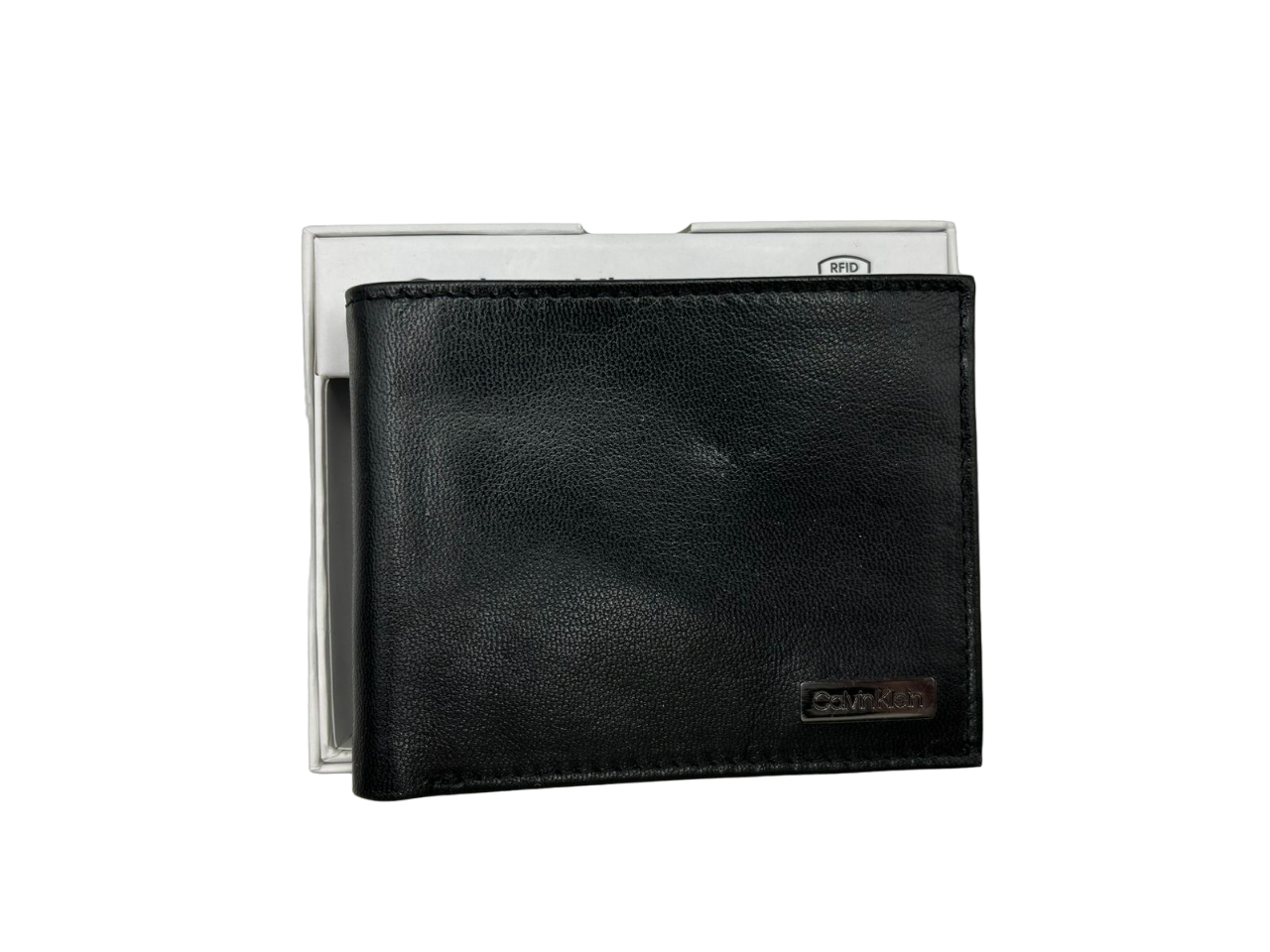 Billetera Calvin klein Black Men 3 Cuerpos Estilo Urbano -4