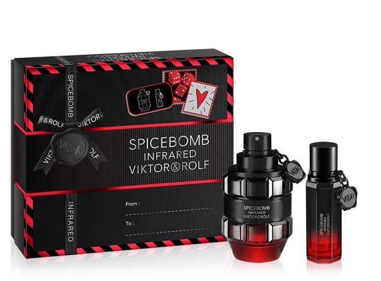 Perfume Spicebomb Infrared 90 ml Mas 20 ml Edt  Set Victor&Rolf -0