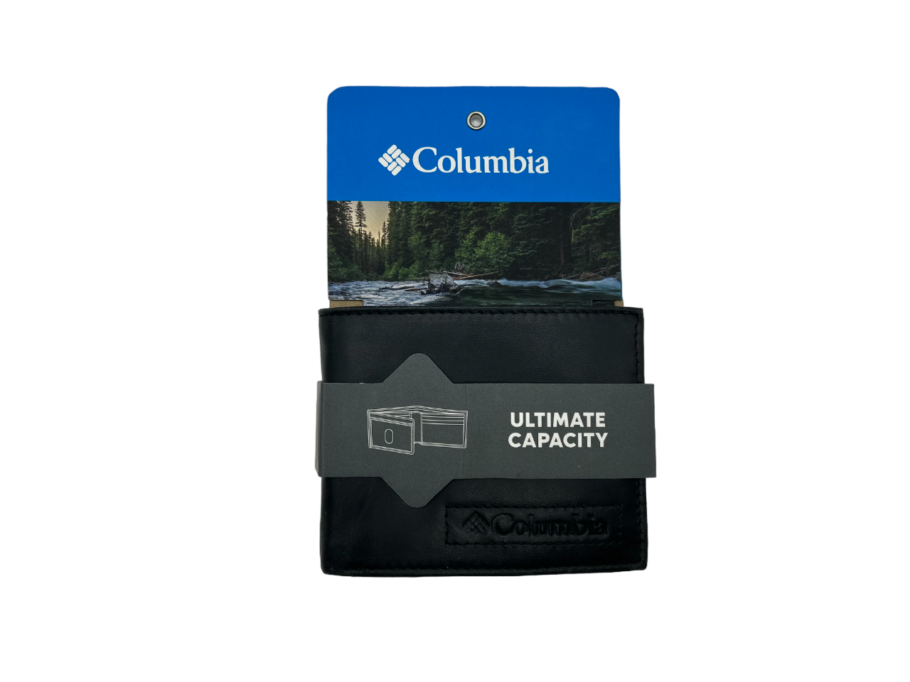 Billetera Columbia Hombre 3 Cuerpos Negro Urbano -1