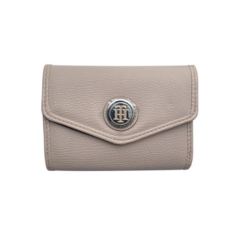 Billetera Tommy Hilfiger Mujer Cream 3 cuerpos -0