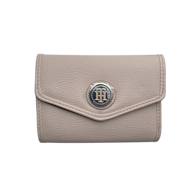 Billetera Tommy Hilfiger Mujer Cream 3 cuerpos -3