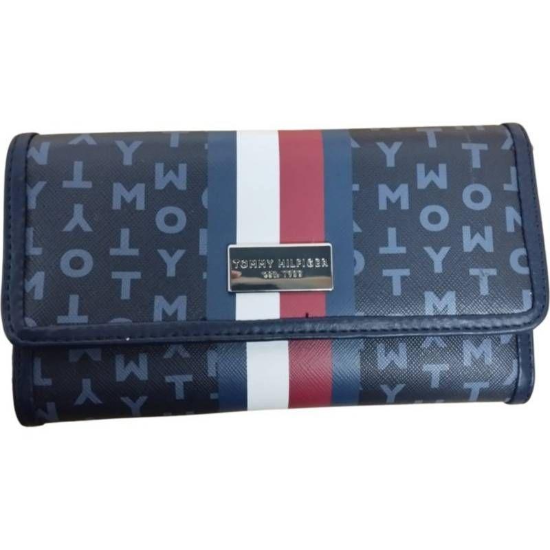 Billetera Mujer Tommy Hilfiger 3 Cuerpos Tricolor -0