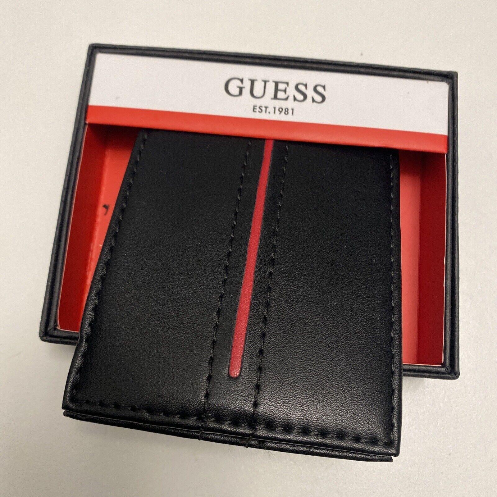 Billetera Guess Hombre Black Red -1
