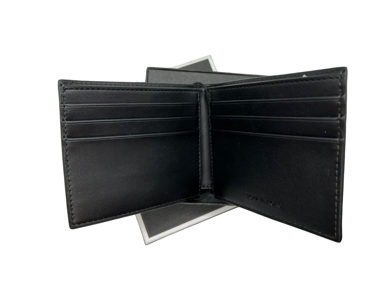 Billetera Hombre Michael Kors Negro Diamante -1