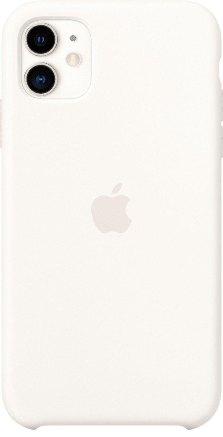 Carcasa Iphone 11 Silicone Case White Apple -2