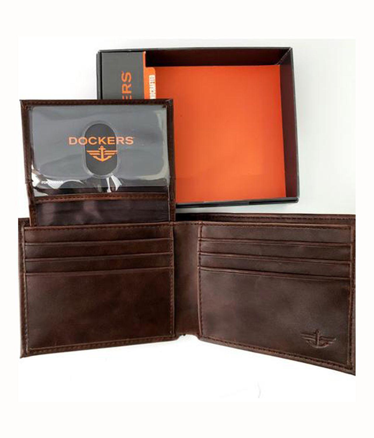 Billetera Dockers Masculina Marrón Urbano -2