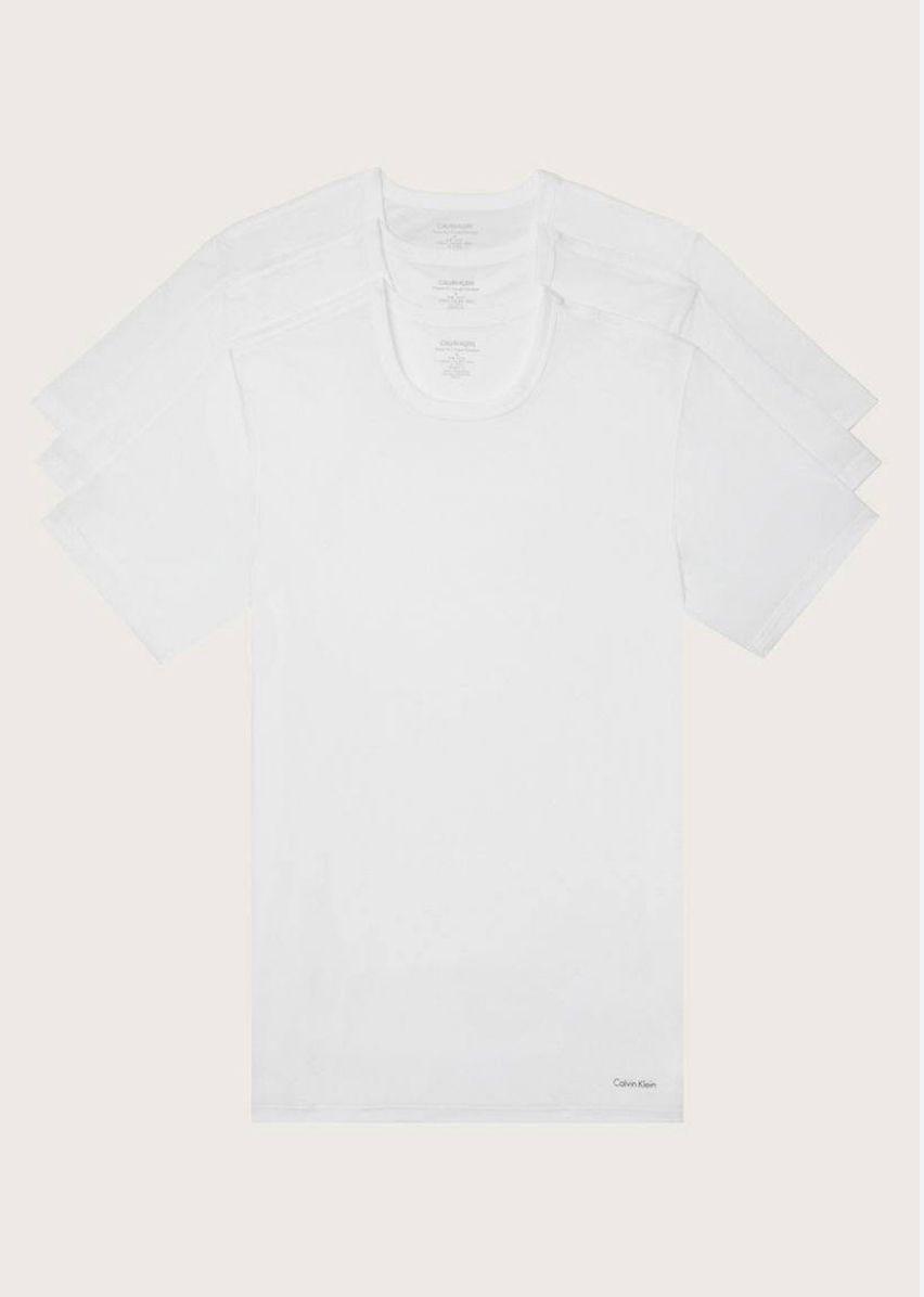 Calvin klein Pack Poleras Basic 3 Unidades Blancas -1