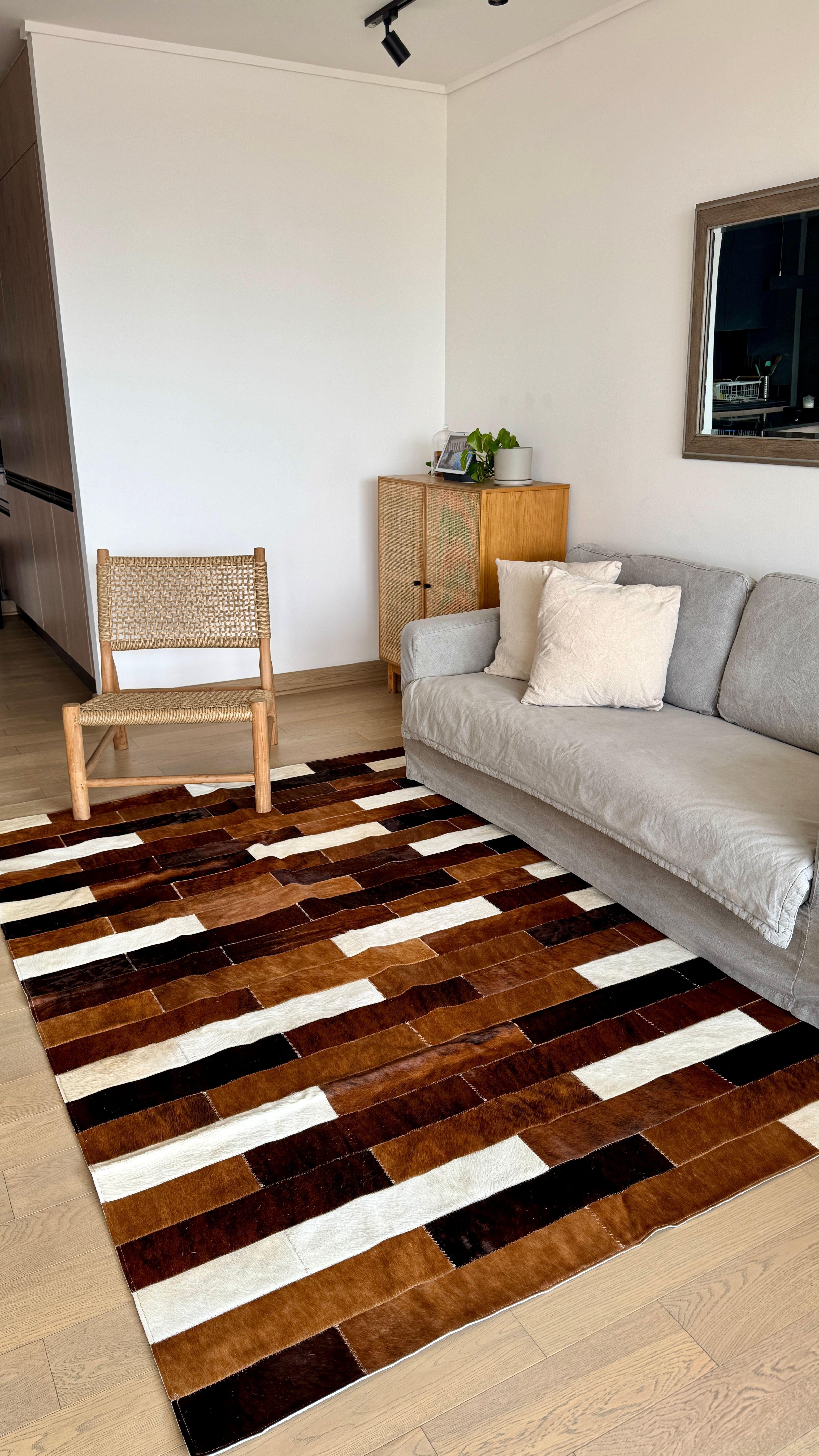 Alfombra Cuero Patchwork 170x220 #8-3