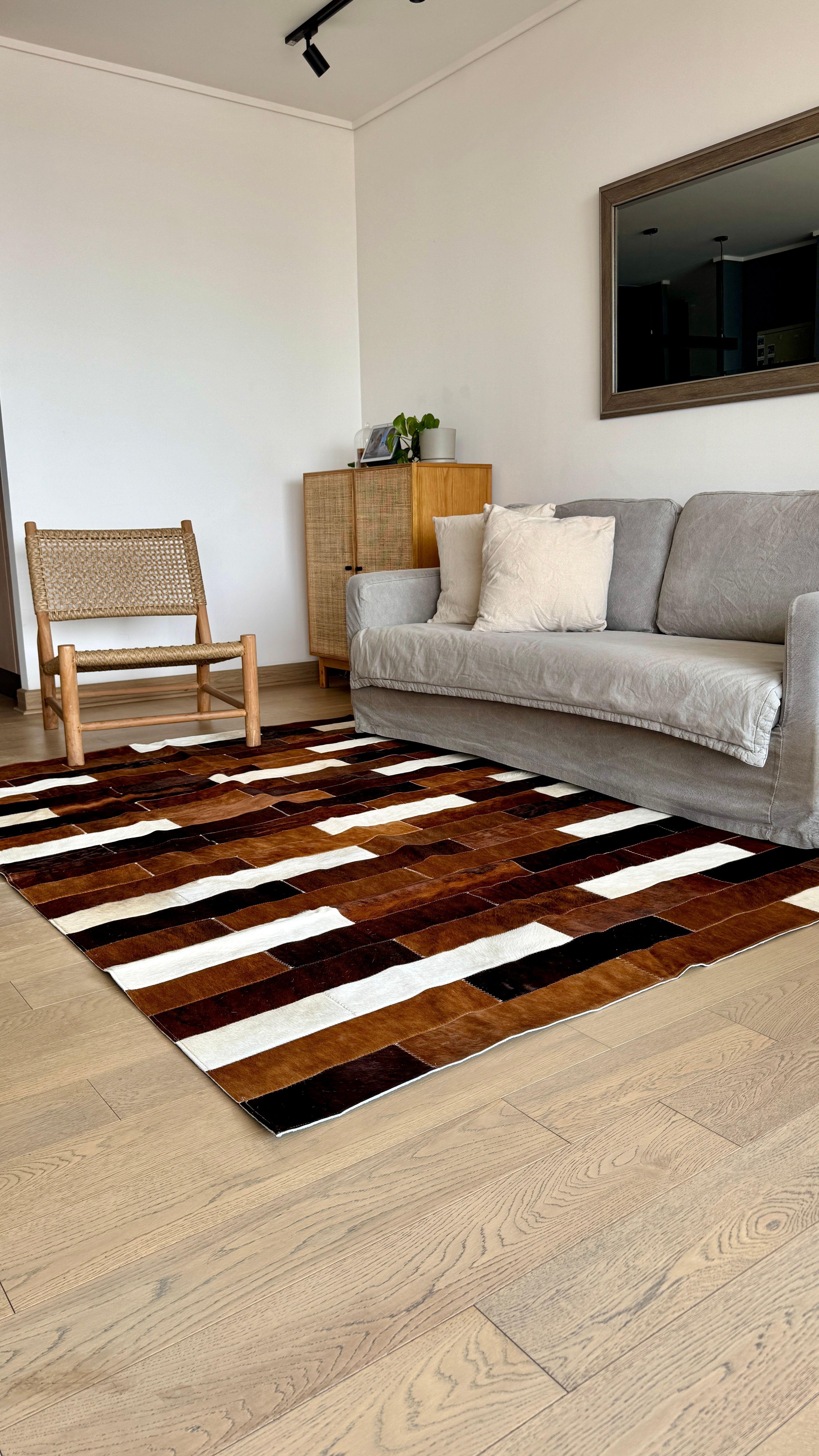 Alfombra Cuero Patchwork 170x220 #8-5