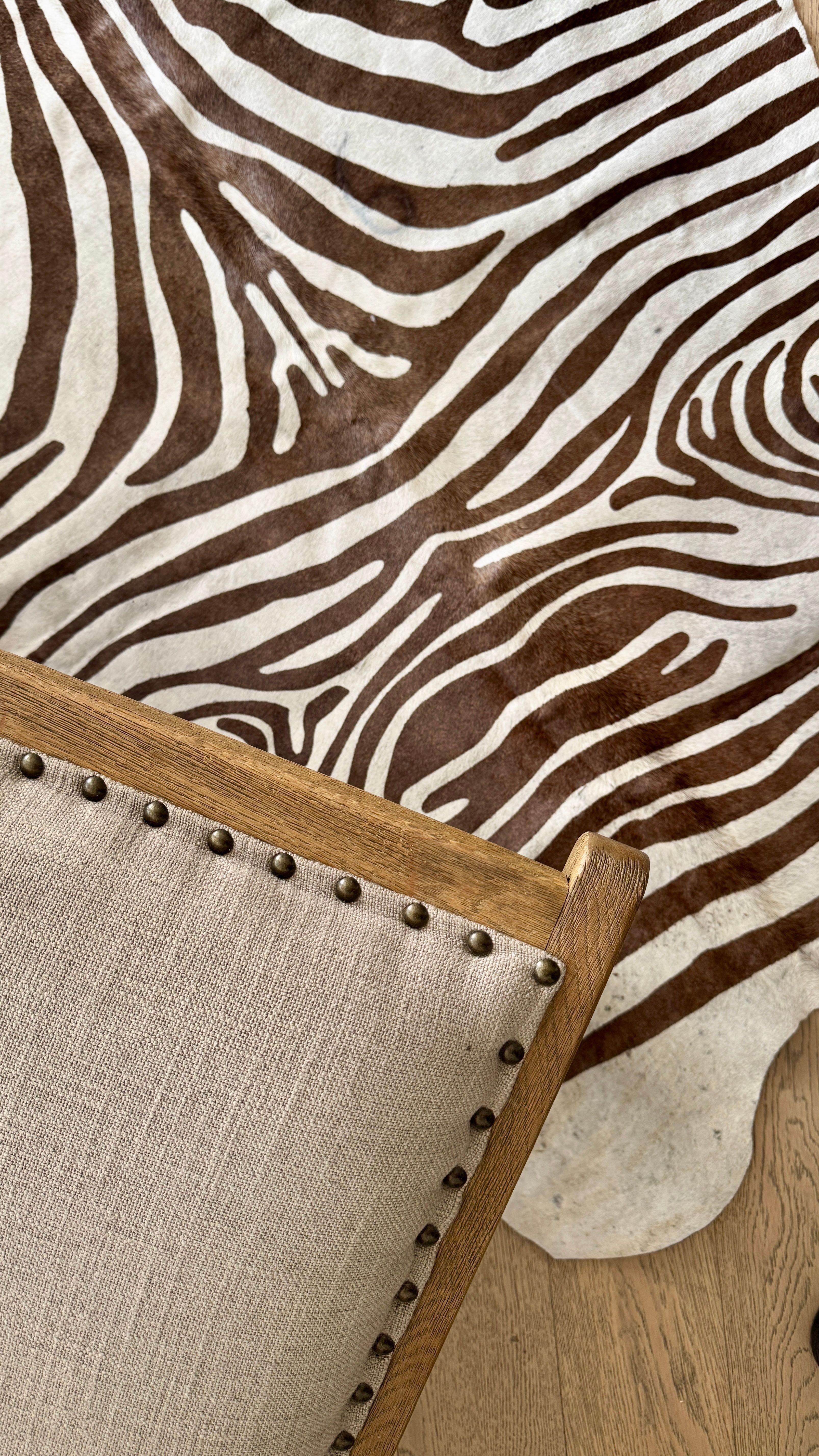 Alfombra Cuero de Vaca TIPO CEBRA MINI-4