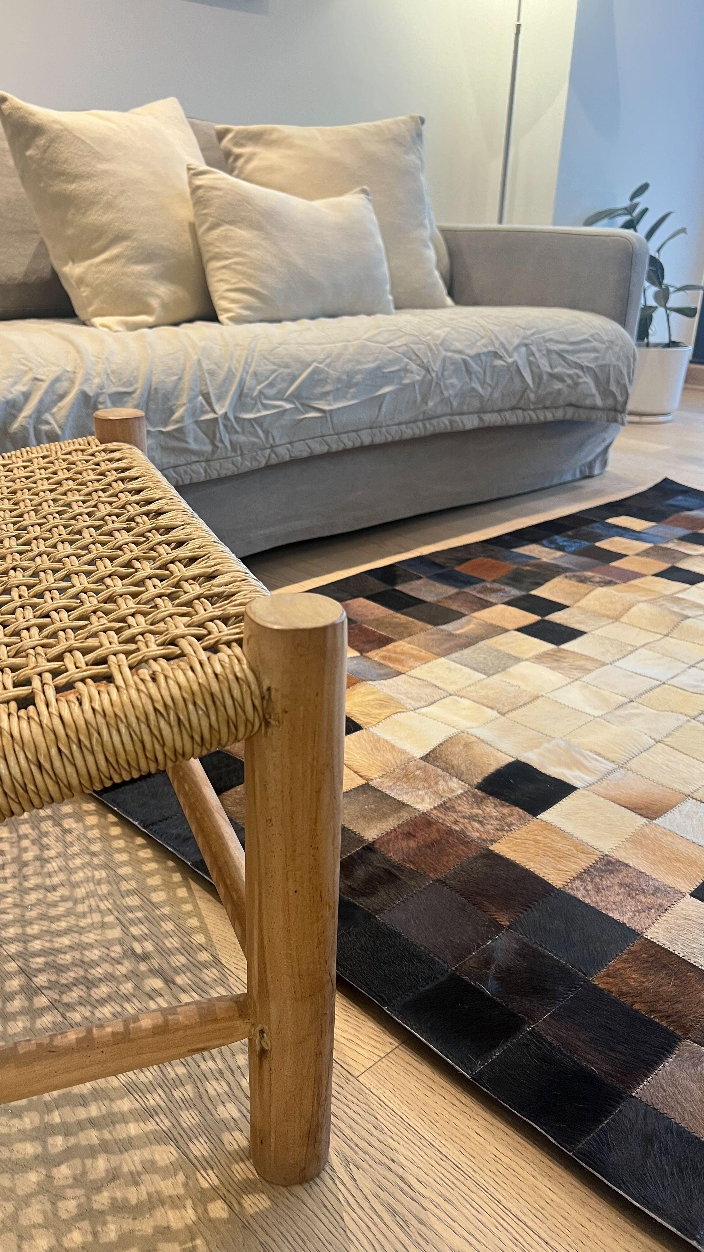 Alfombra Cuero Patchwork 120x180 #4-3