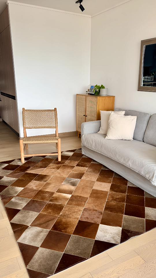Alfombra Cuero Patchwork 170x220 #7-5