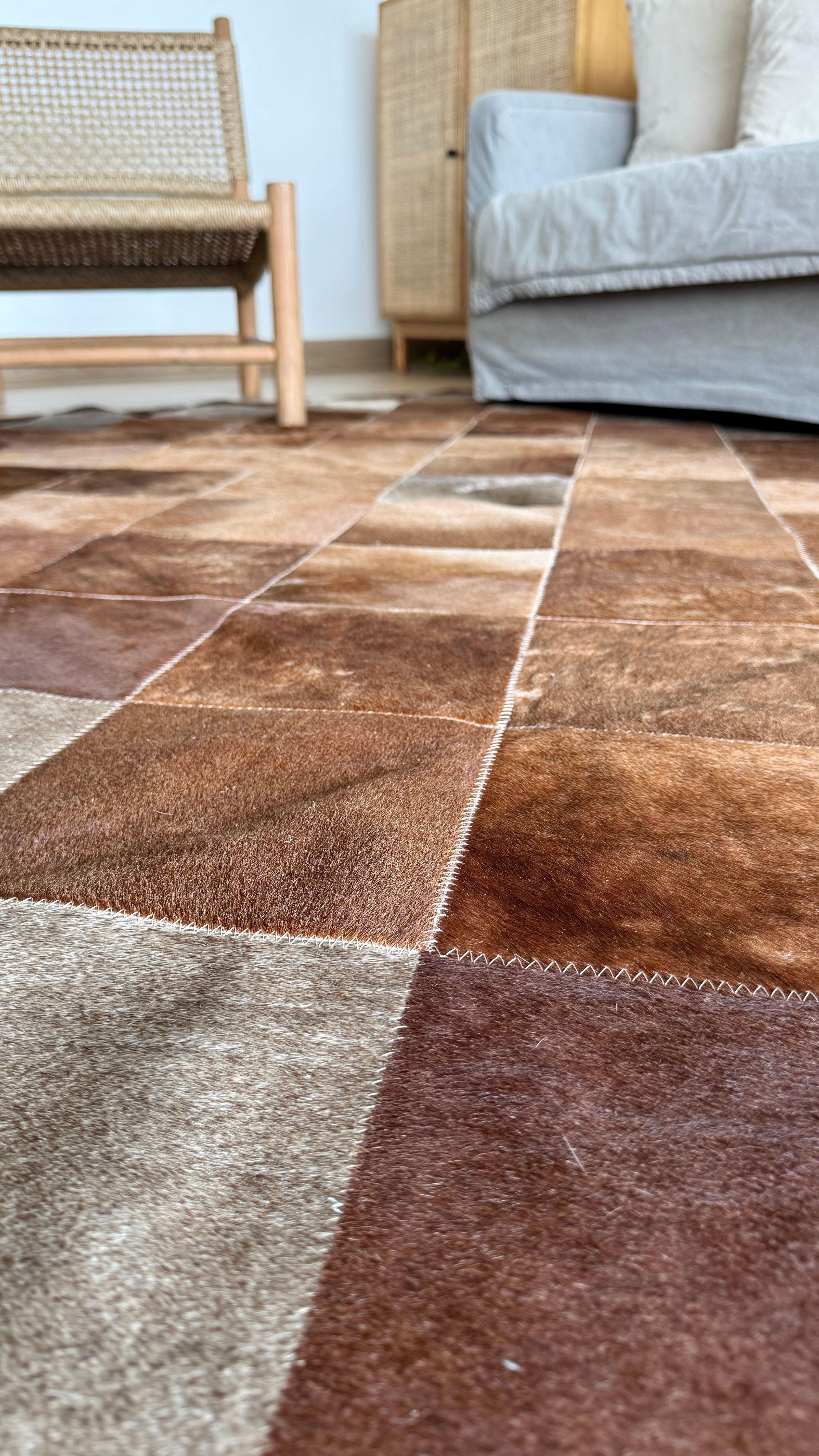 Alfombra Cuero Patchwork 170x220 #7-2