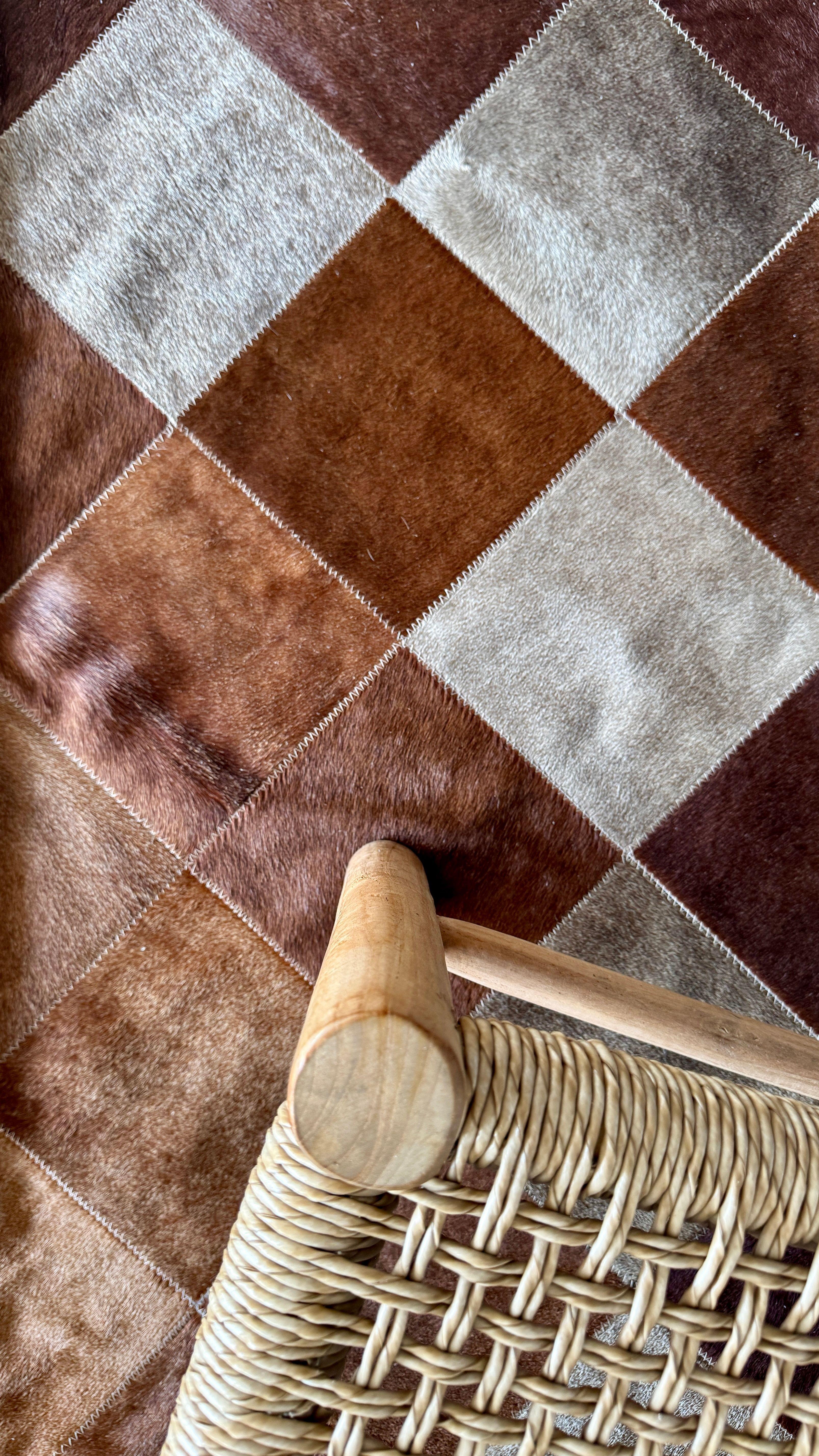 Alfombra Cuero Patchwork 170x220 #7-3