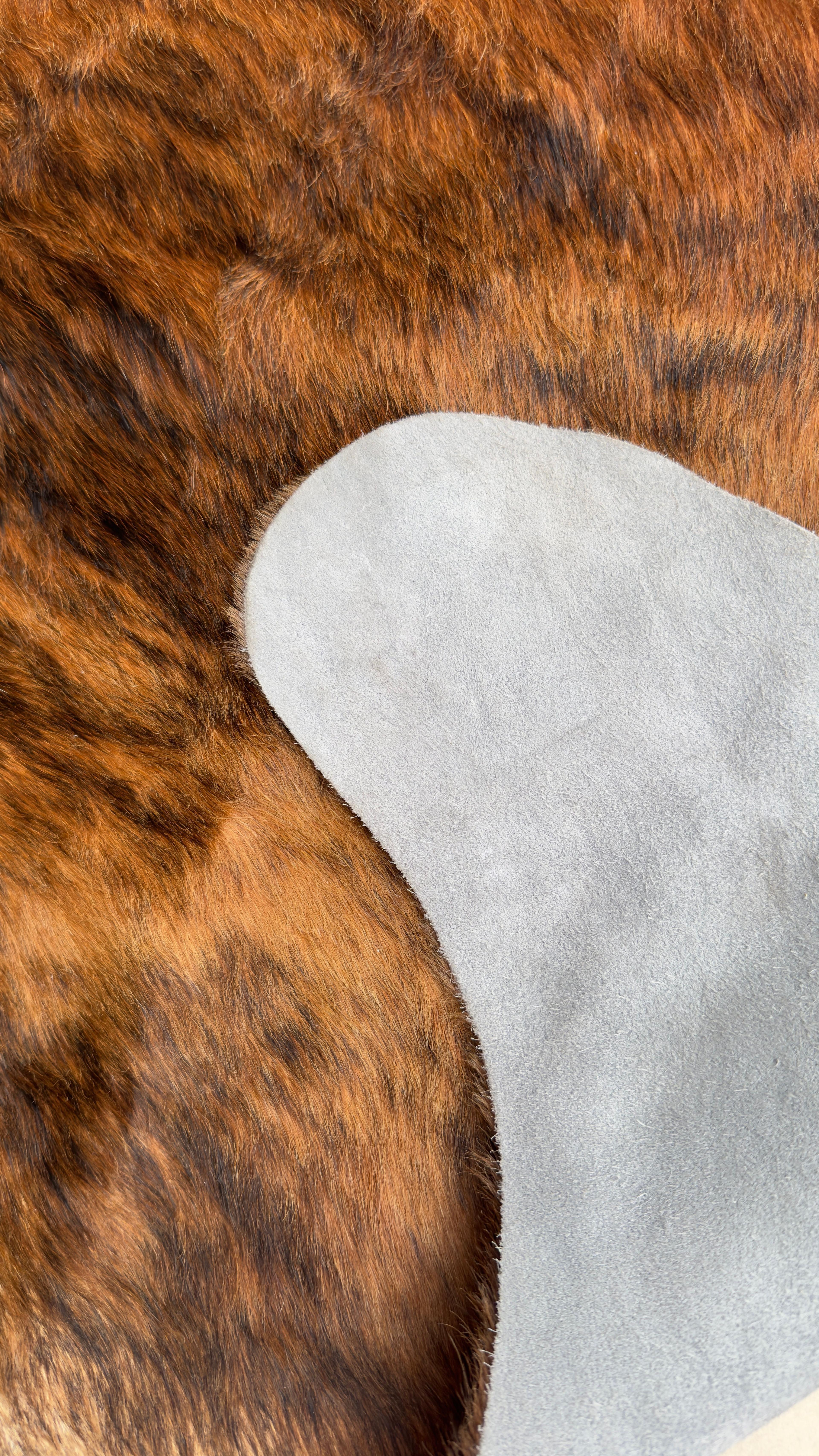 Alfombra Cuero De Vaca Marrón-0