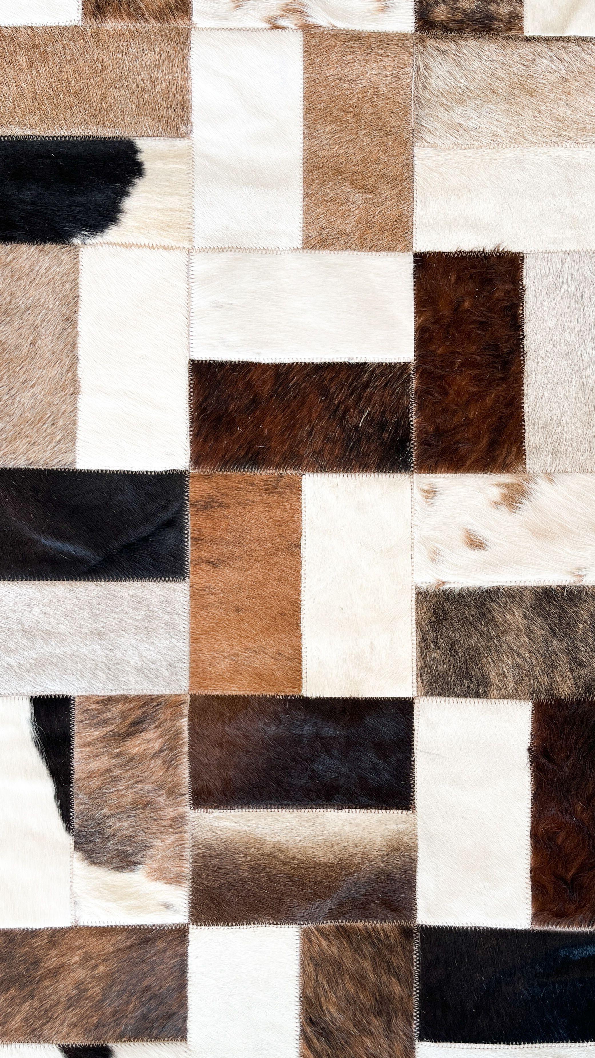 Alfombra Cuero Patchwork 120x180 #6-0