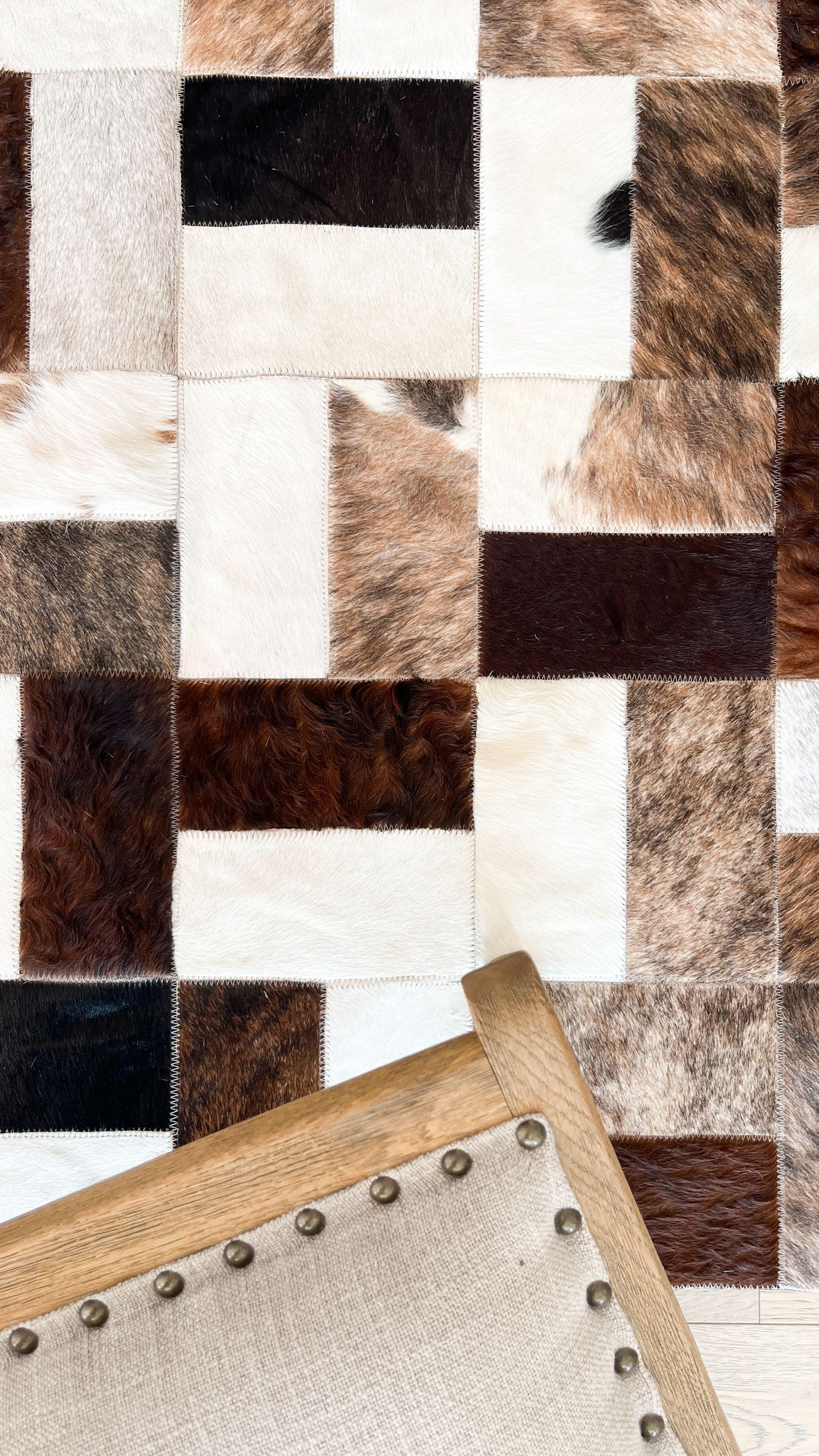 Alfombra Cuero Patchwork 120x180 #6-1