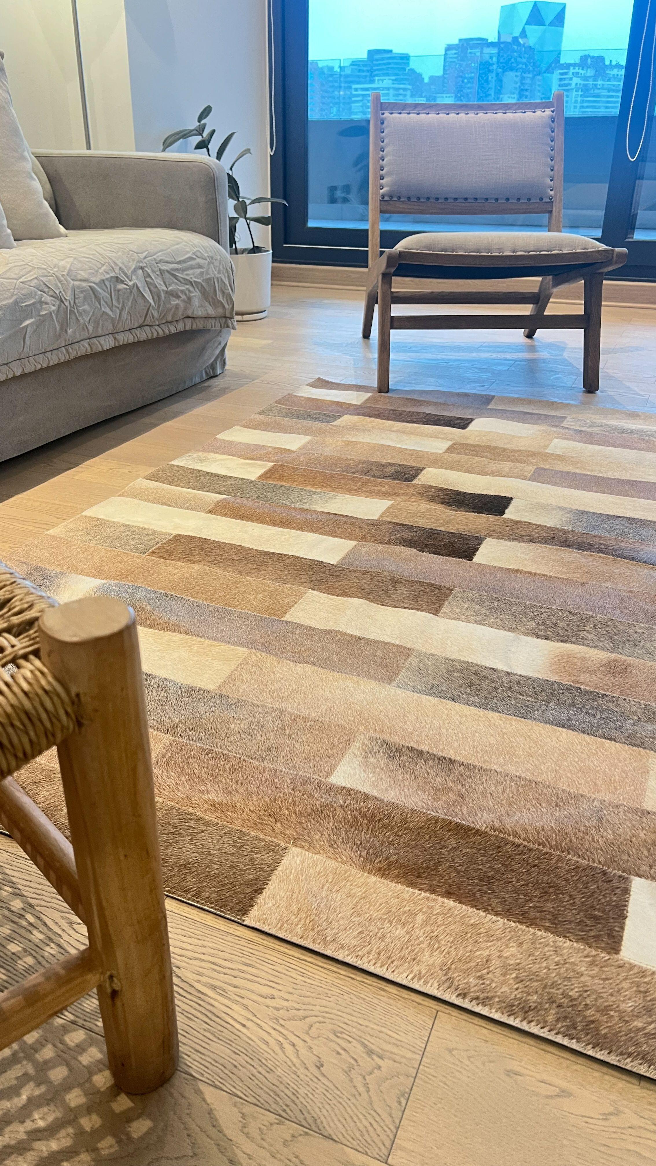 Alfombra Cuero Patchwork 120x180 #3-1