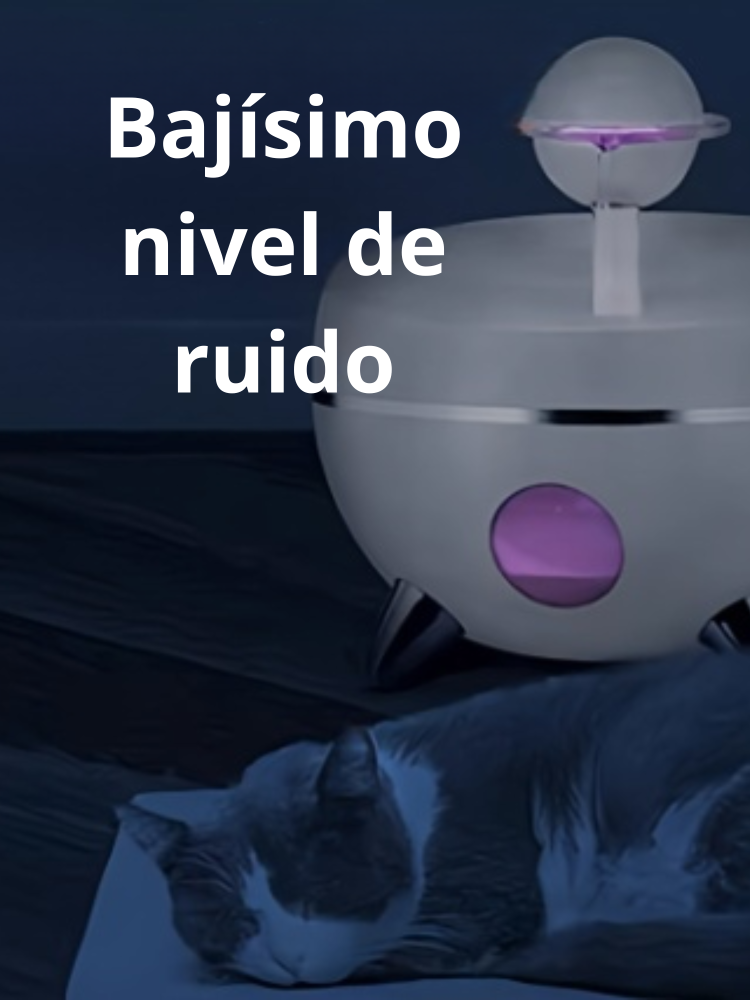 Bebedero Fuente de agua electrico 2,2 lts luces LED vision nocturna-5