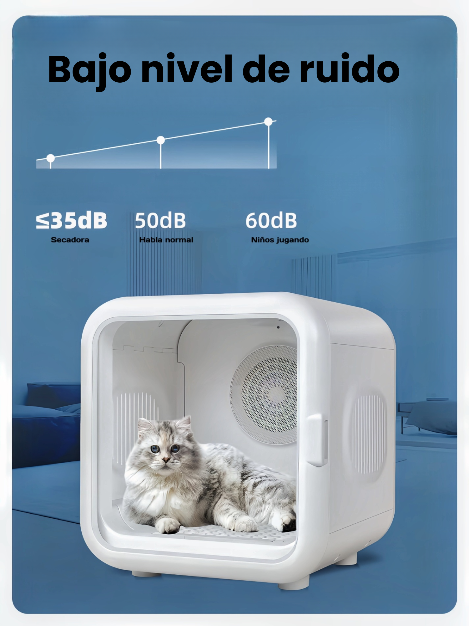 Caja De Secado Silenciosa Para Gatos Y Perros-4