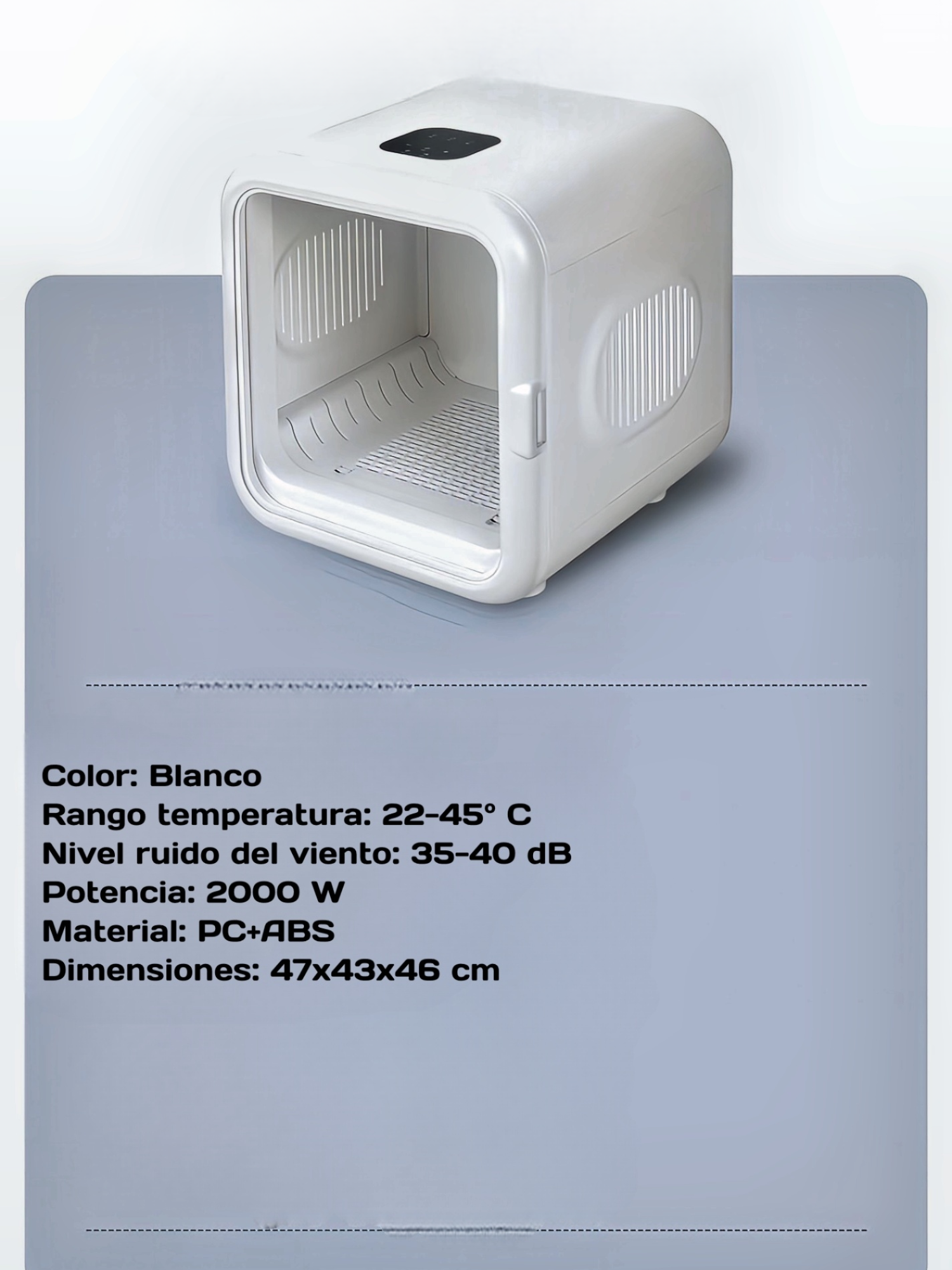 Caja De Secado Silenciosa Para Gatos Y Perros-8