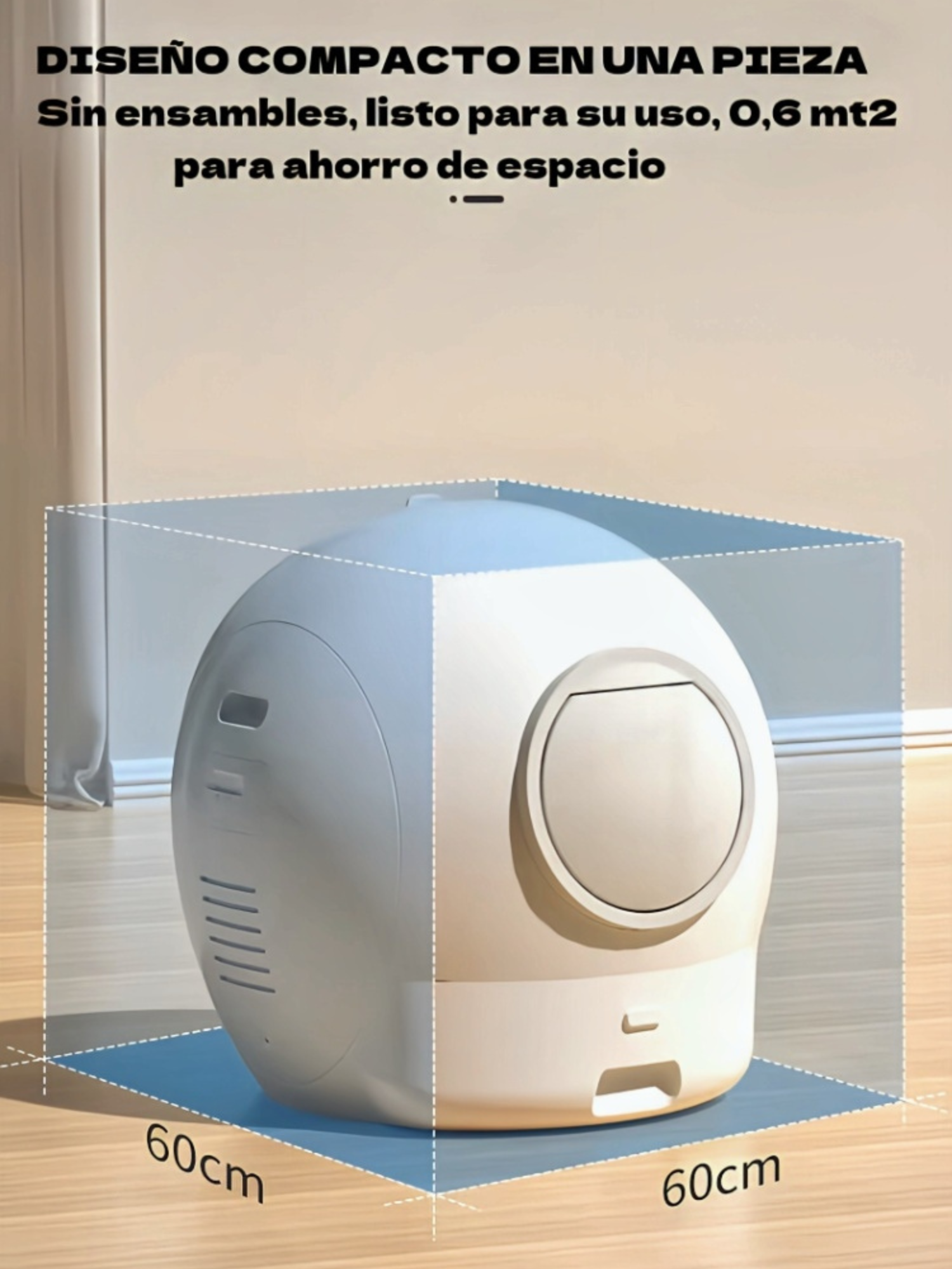 Arenero Autom tico Gato Auto Limpiante Uv Blanco 16 5kg-5