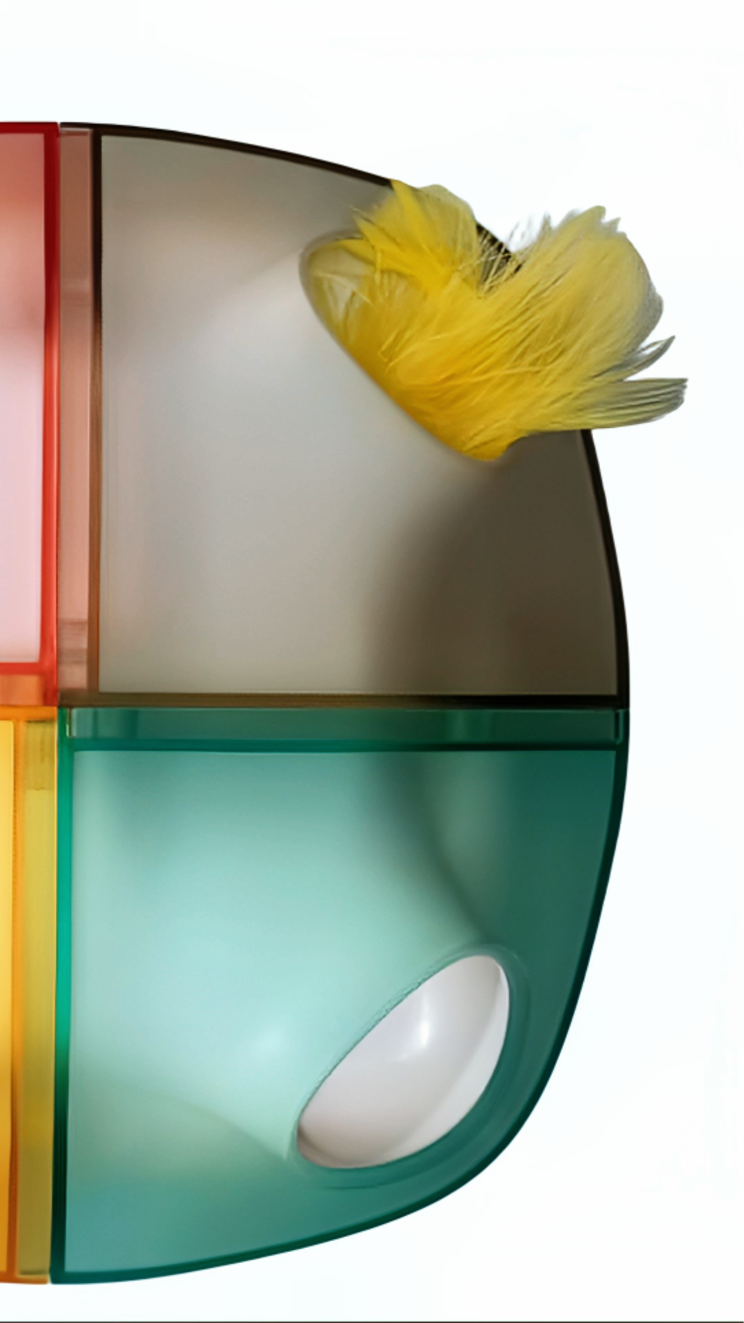 Juguete interactivo recargable para gatos Plumas sorpresa bater a 2000 mAh-2