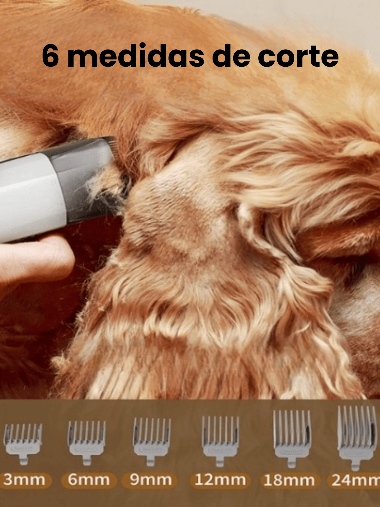 Kit Peluquería Mascotas Con Aspiradora 15 Accesorios Gris blanco-7