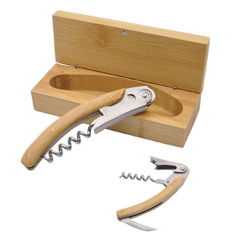 Descorchador Vino de Bamboo-2