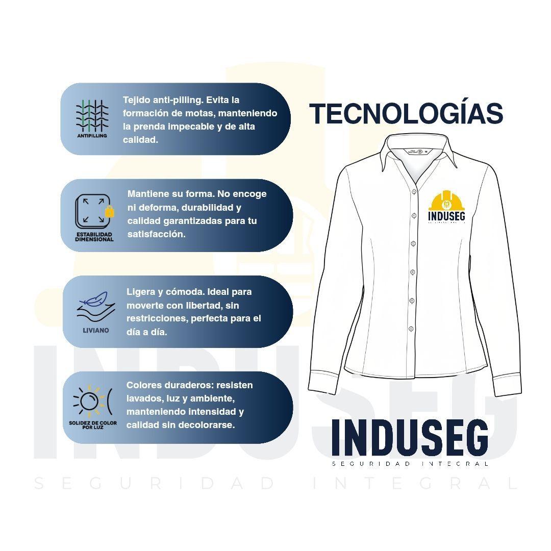 Blusa Trevira Light Mujer Manga Larga Trabajo Corporativo-4