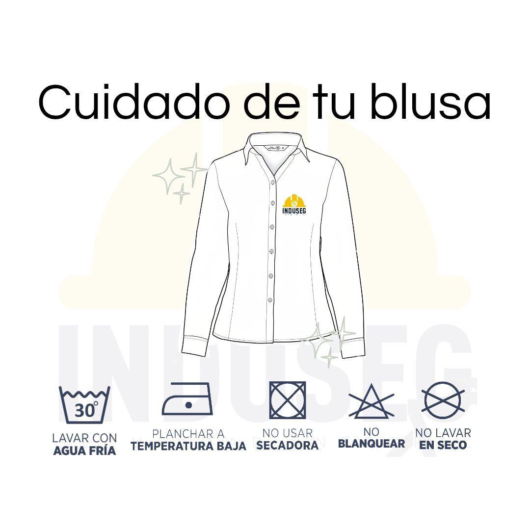 Blusa Trevira Light Mujer Manga Larga Trabajo Corporativo-5