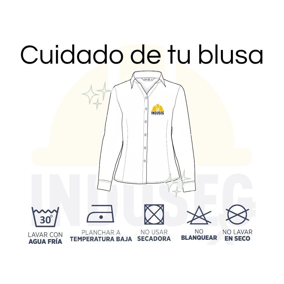 Blusa De Trabajo Mujer Manga Larga Trevira Light Anti-Pilling T-world	-5