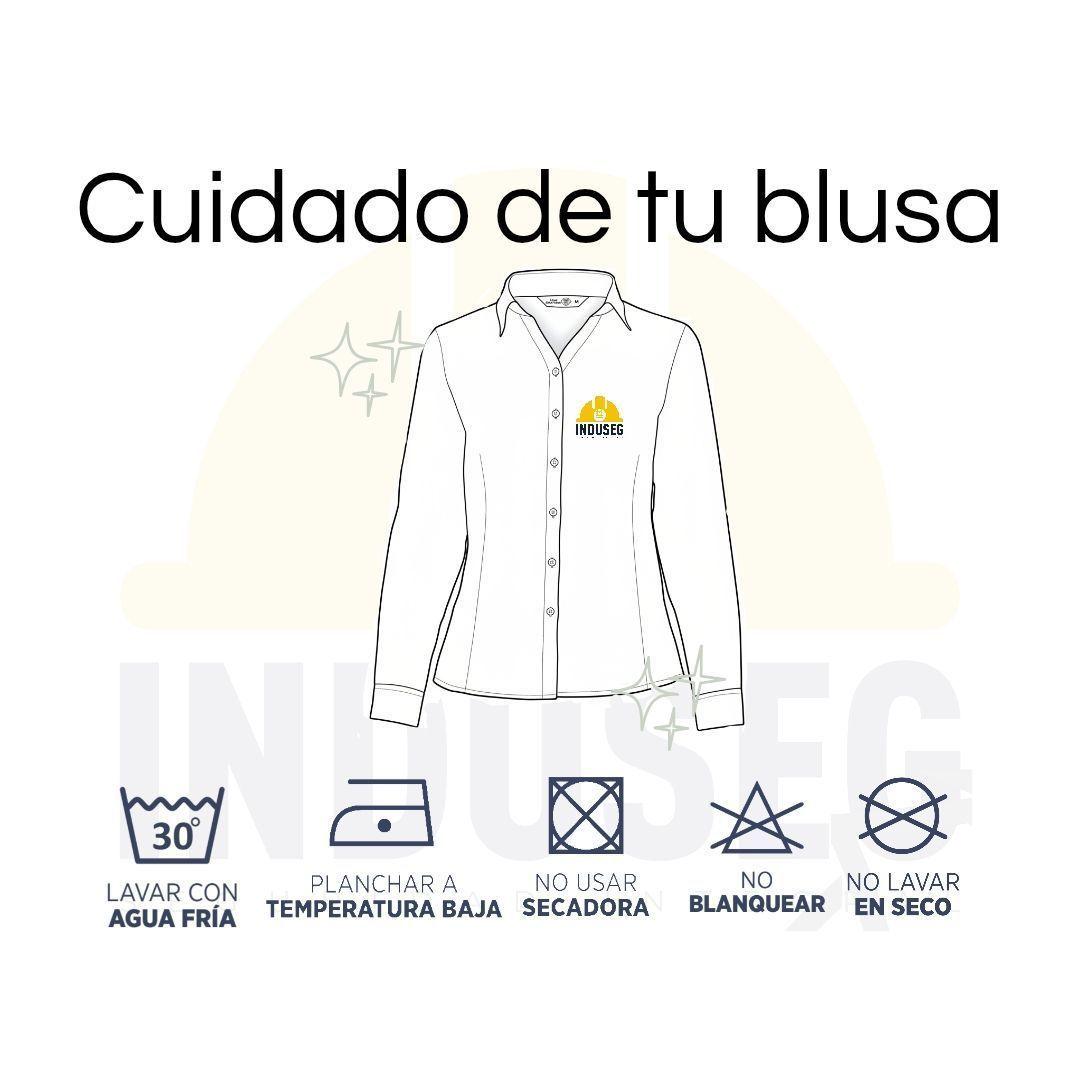 Blusa De Trabajo Mujer Manga Larga Trevira Light Anti-Pilling T-world	-5