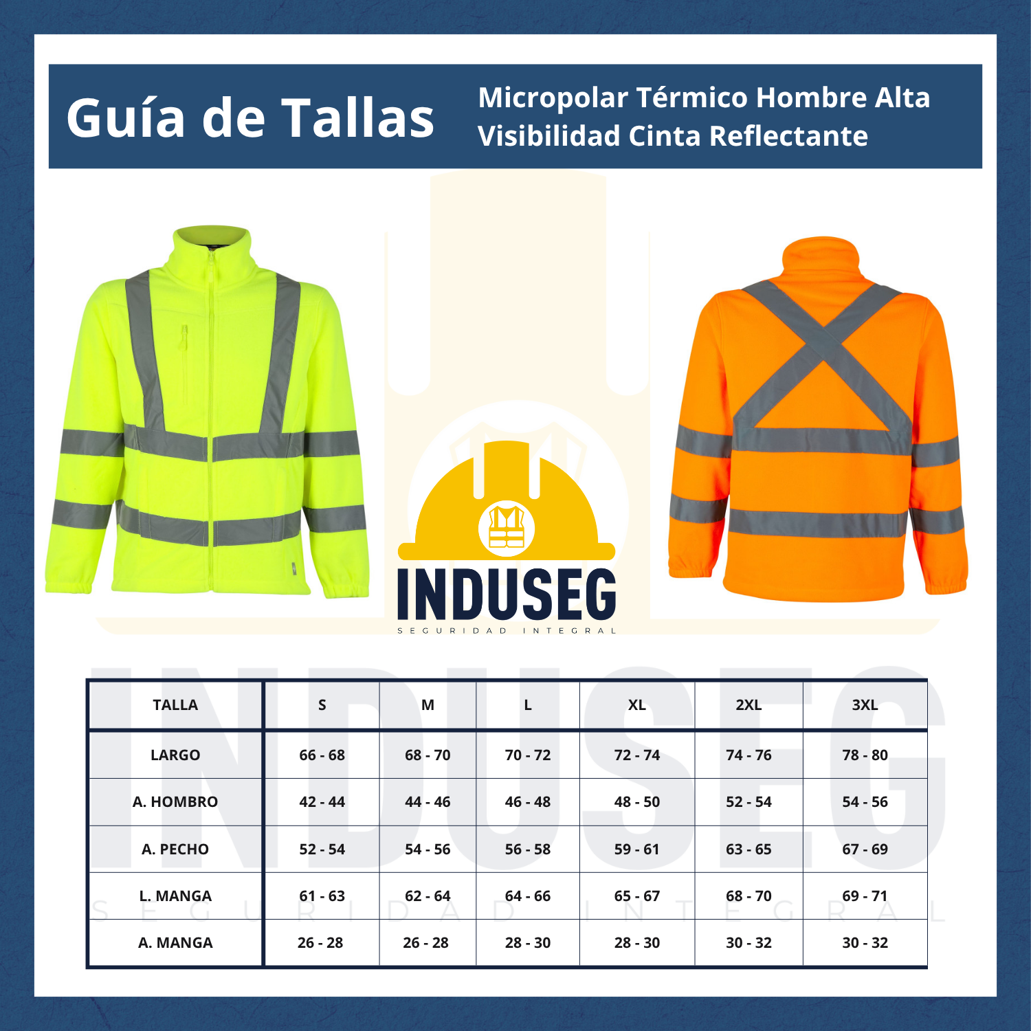 Micropolar Térmico Hombre Alta Visibilidad Cinta Reflectante-4