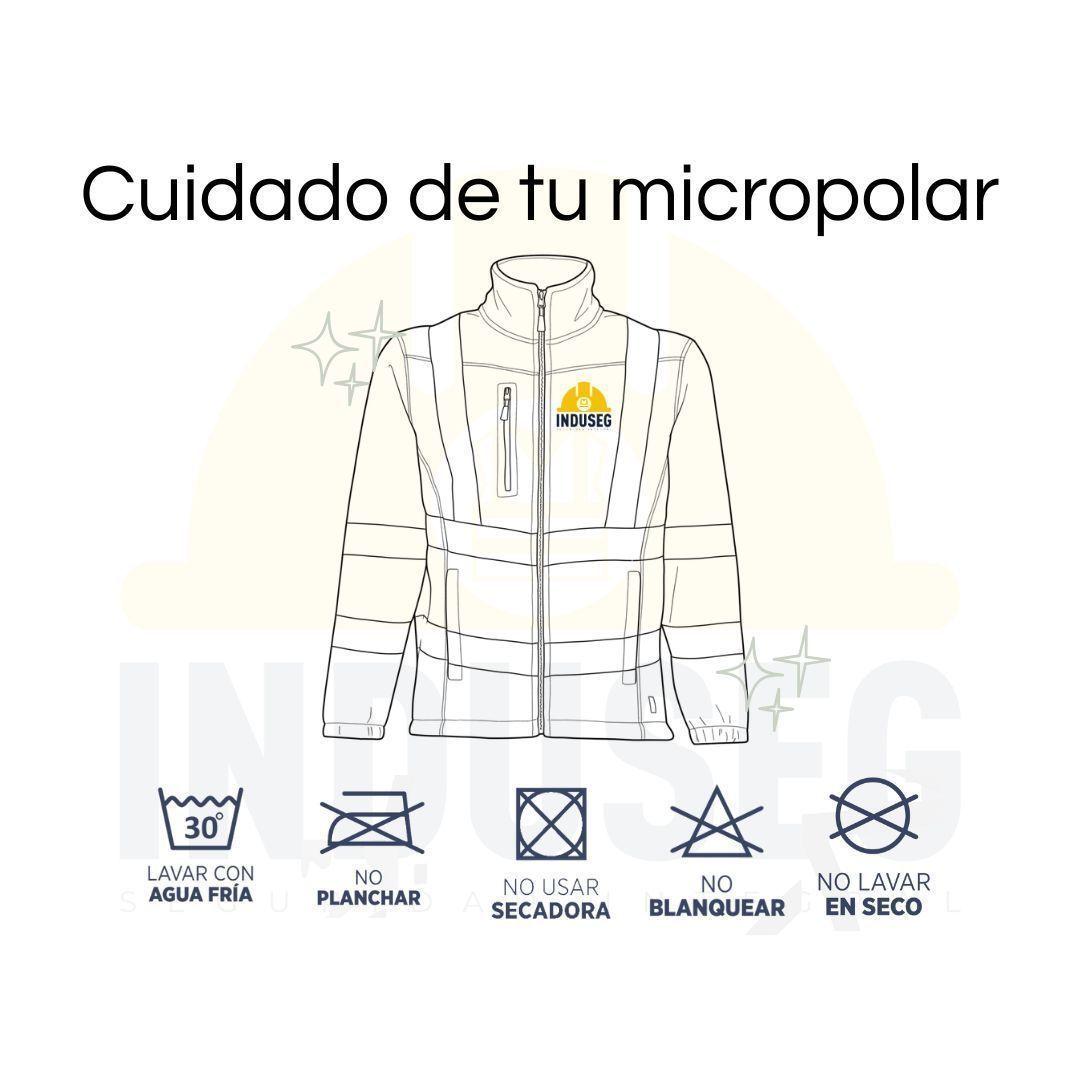 Micropolar Térmico Hombre Alta Visibilidad Cinta Reflectante-6