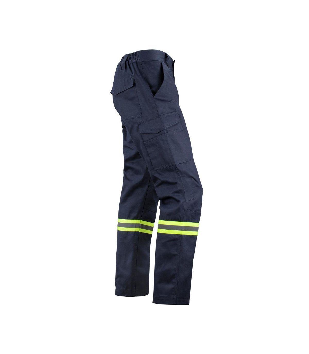  Pantalón Hombre Cargo Gabardina Dual Hi-Vis Con Cinta Día/Noche -0