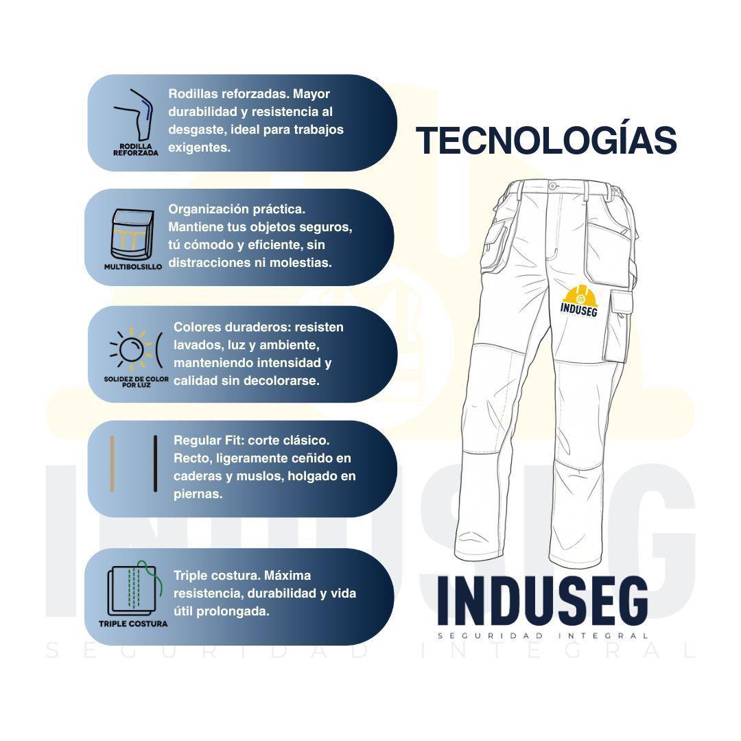 Pantalón Actium Canvas Hombre Triple Costura Reforzada-6