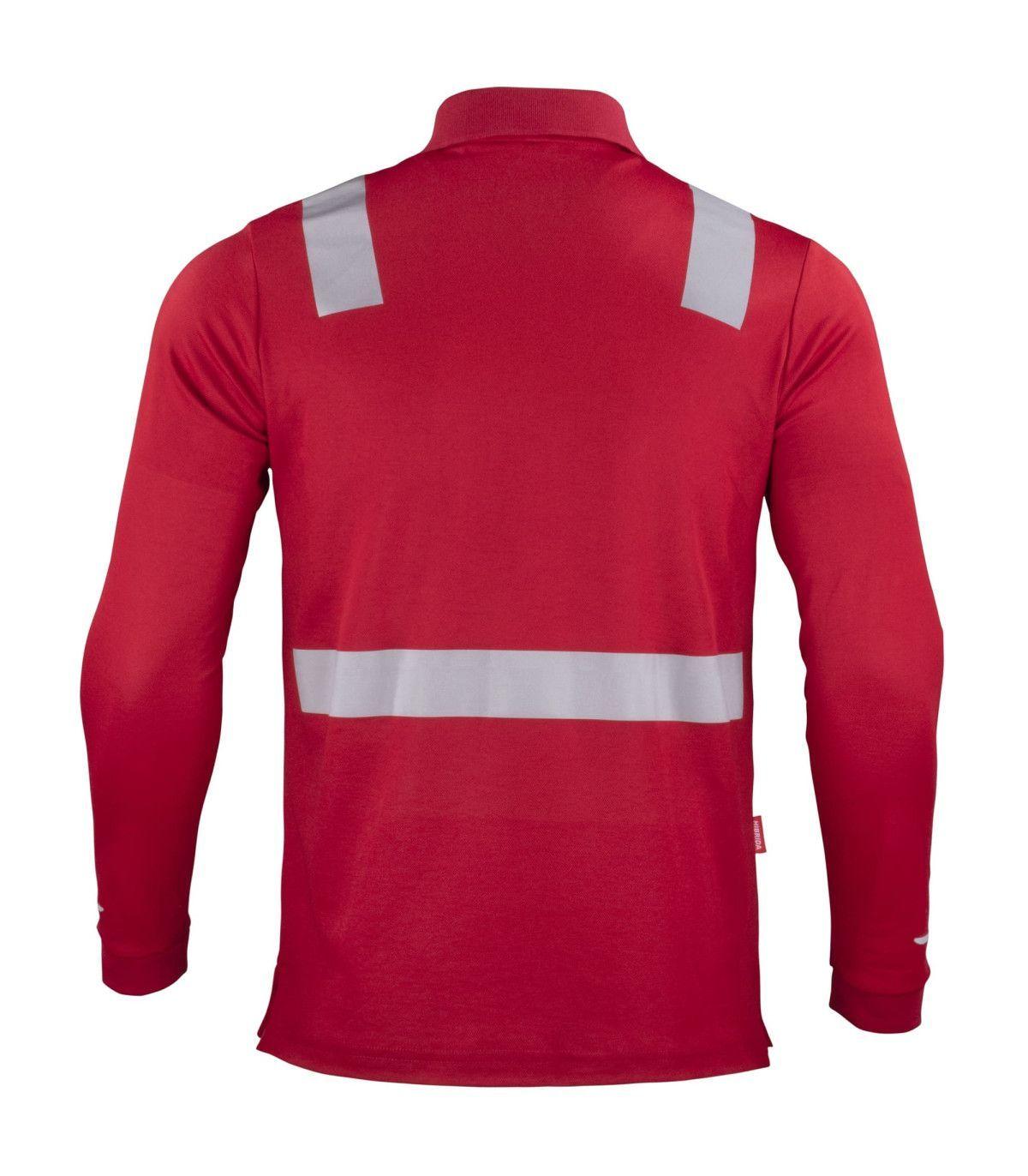 Polera Polo Manga Larga Reflectante Híbrida Cuello Piqué-4