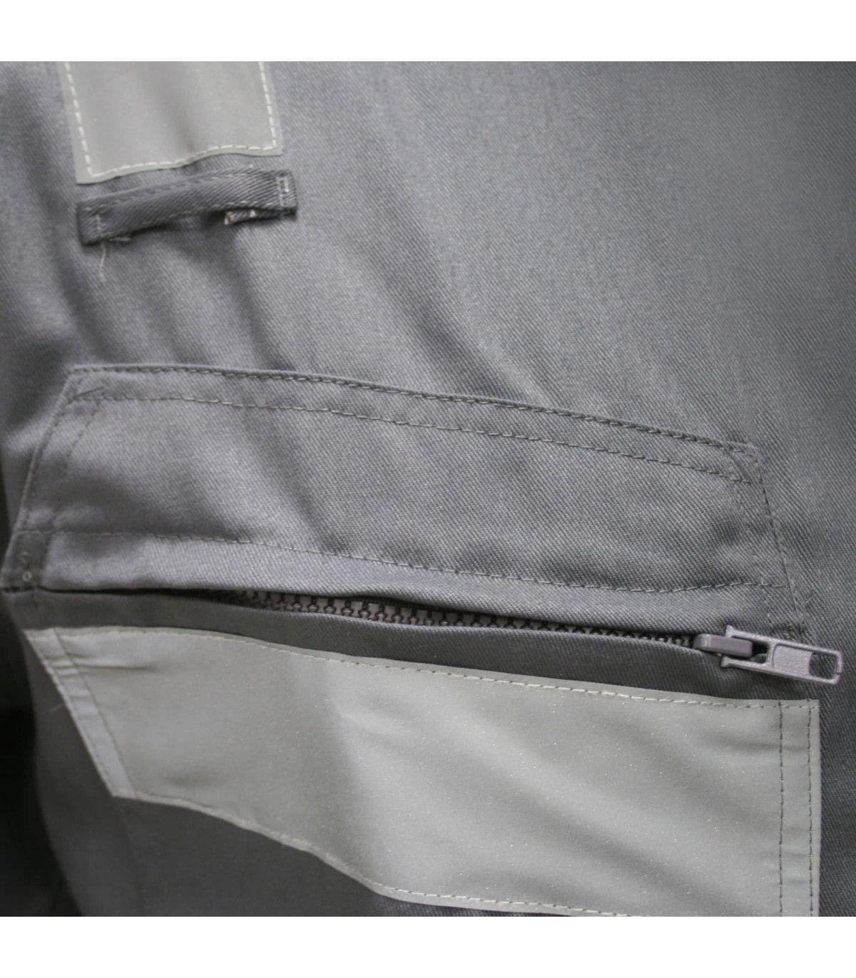 Overol Reflectante Gabardina Hombre Alta Visibilidad Trabajo-3