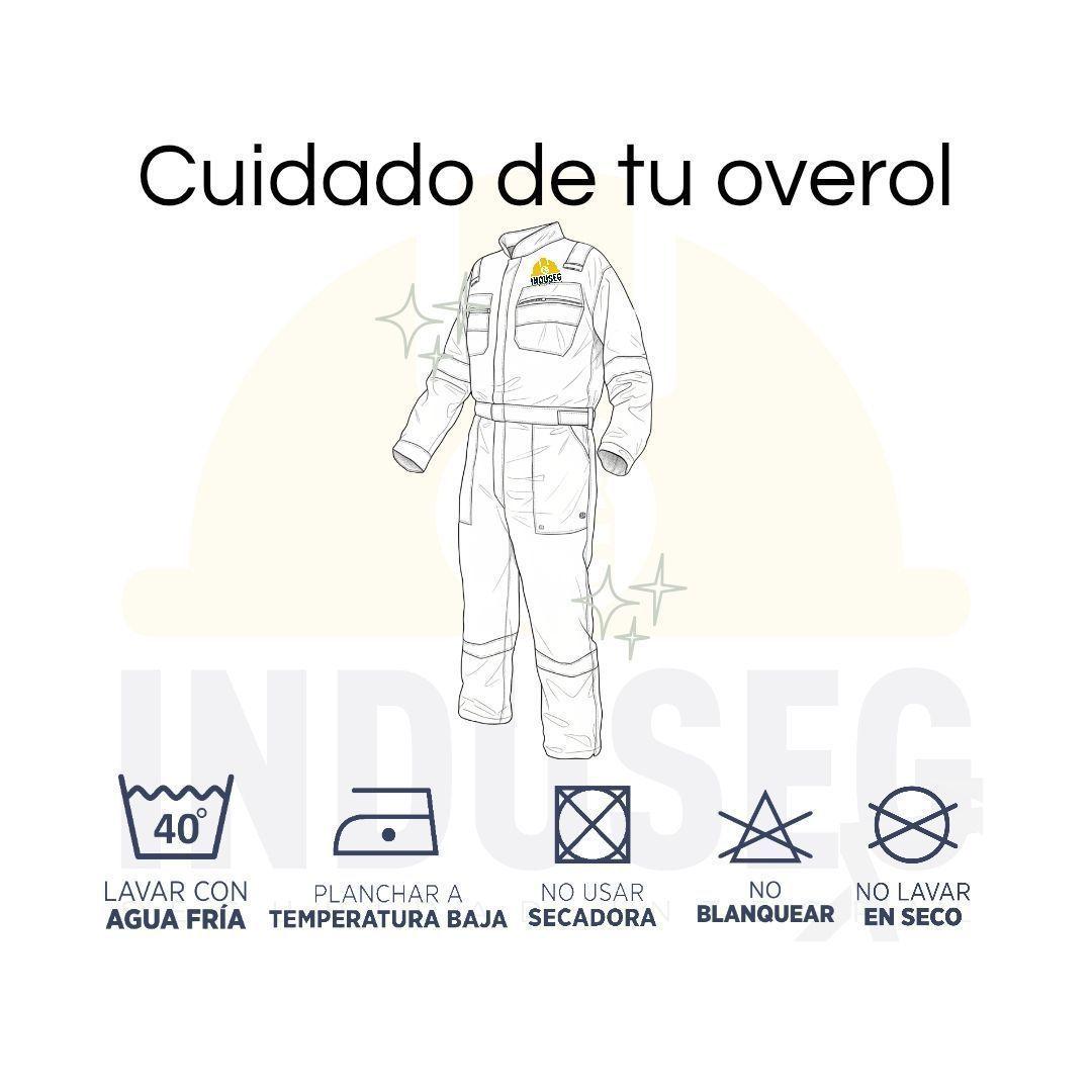 Overol Reflectante Gabardina Hombre Alta Visibilidad Trabajo-5