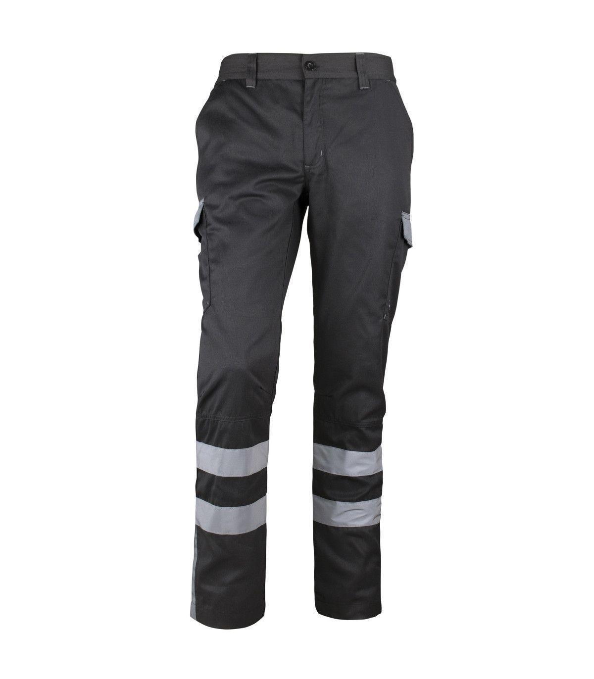 Pantalón Hombre  Cargo Reflectante Bicolor Gabardina Trabajo-2