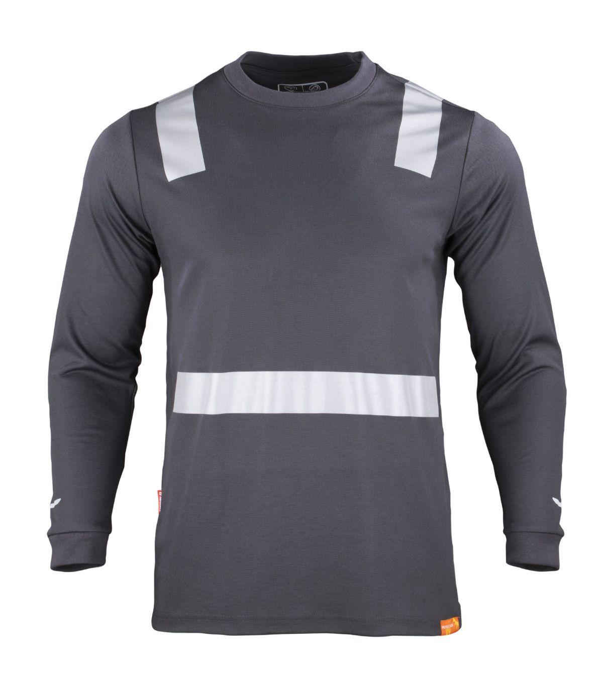 Polera Hibrida con Cinta Reflectiva Manga Larga Hombre-0