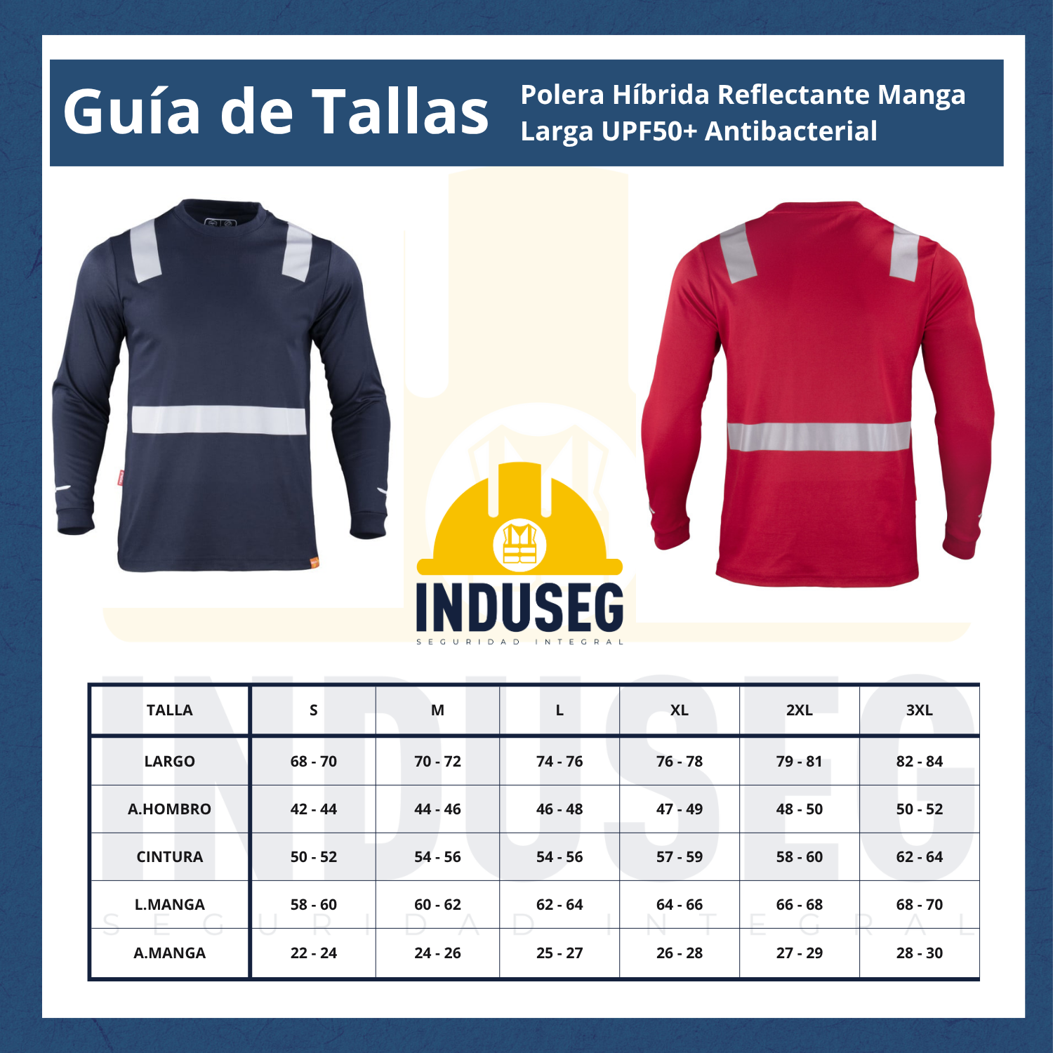 Polera Híbrida Reflectante Manga Larga UPF50+ Antibacterial-3