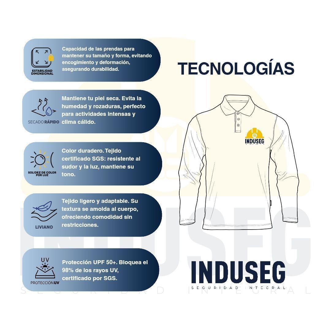 Polera Polo Dryfresh Hombre Manga Larga Secado Rápido-6