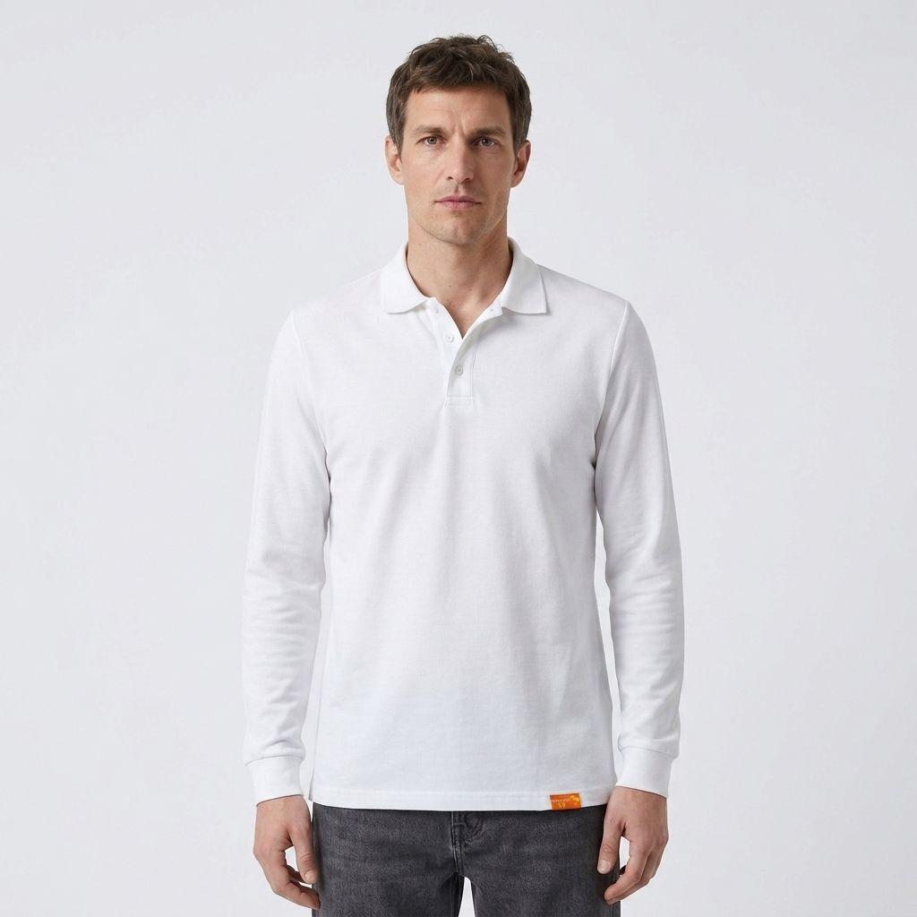 Polera Polo Hombre Manga Larga Dryfresh  Secado Rápido-0